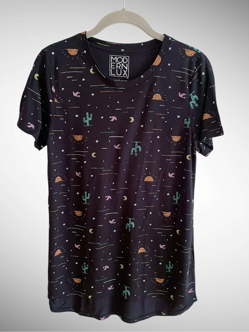 Modern Lux Black Southwestern Short-Sleeve T-Shirt